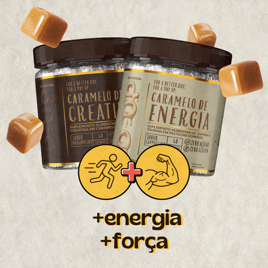 Combo Day Up ⚡- Creatina + Caramelo de energia (pré-treino)